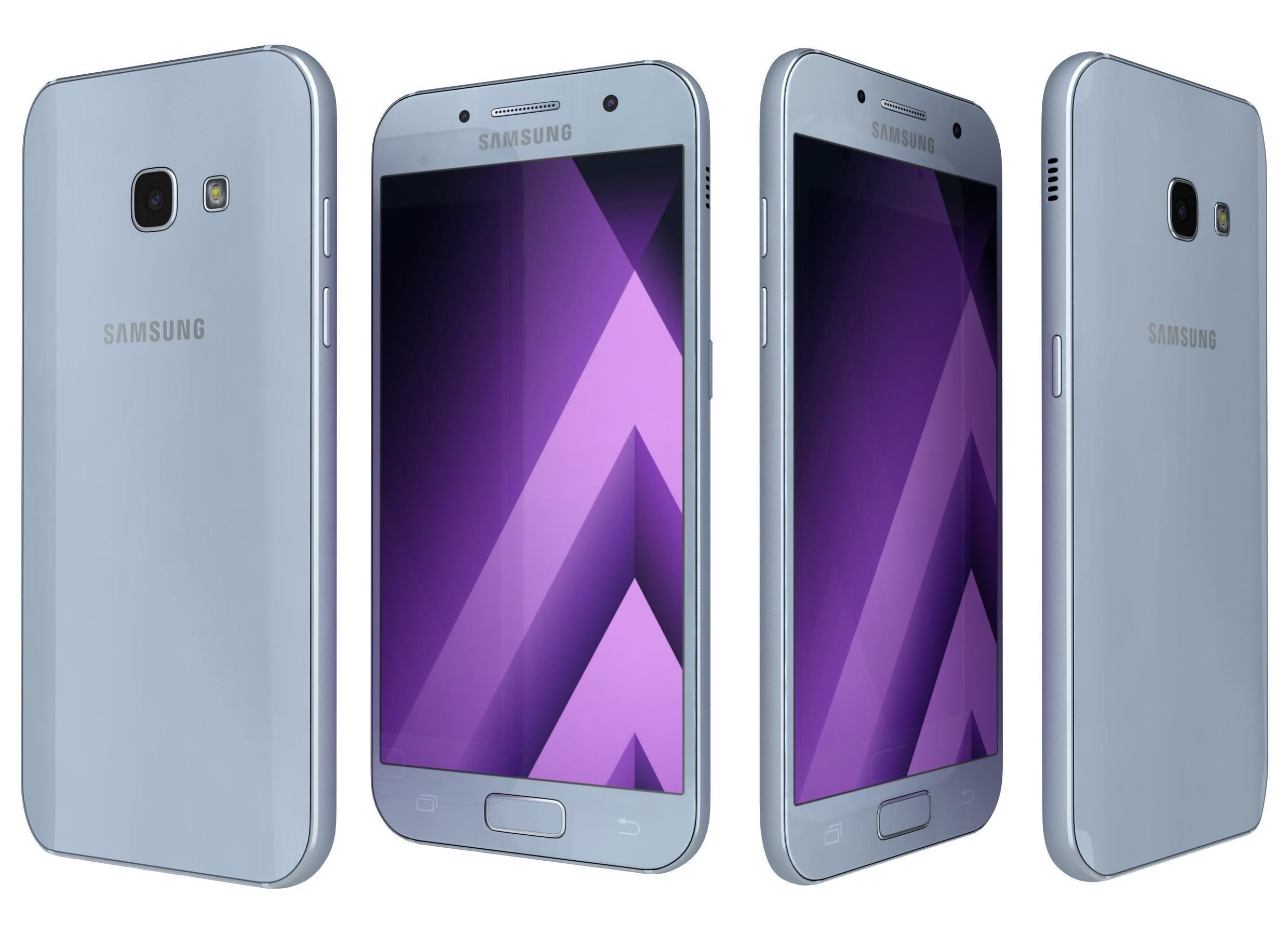 Samsung Galaxy A3 2017 All Colors 3D model_8