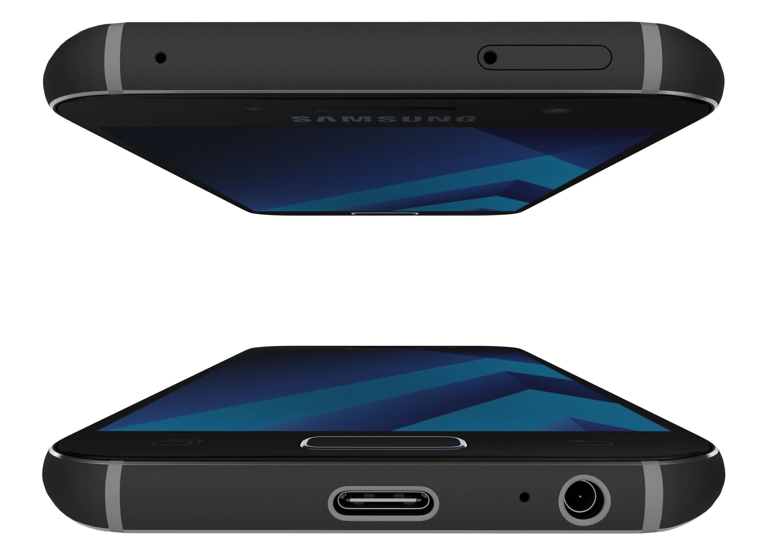 Samsung Galaxy A3 2017 All Colors 3D model_12