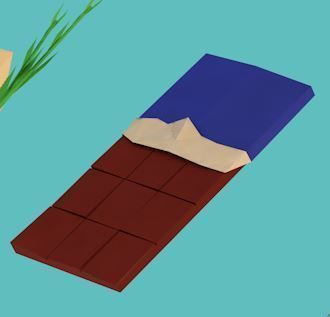 Food set bottle and chopsticks Low-poly 3D model_9