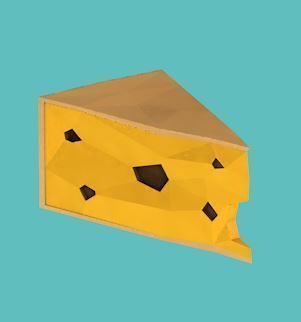 Food set bottle and chopsticks Low-poly 3D model_10