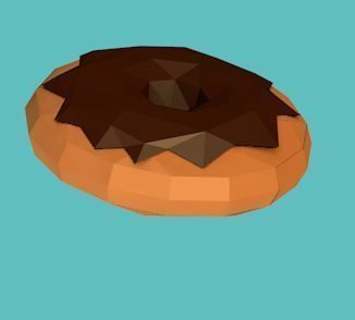 Food set bottle and chopsticks Low-poly 3D model_6