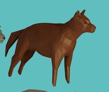 Animal horse Low-poly 3D model_5