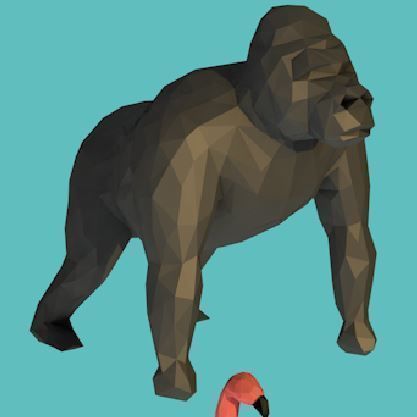 Animal horse Low-poly 3D model_10