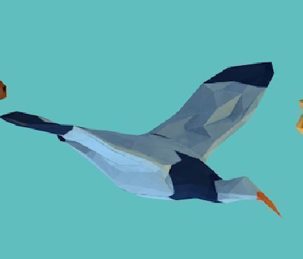 Animal horse Low-poly 3D model_14