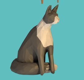 Animal horse Low-poly 3D model_7
