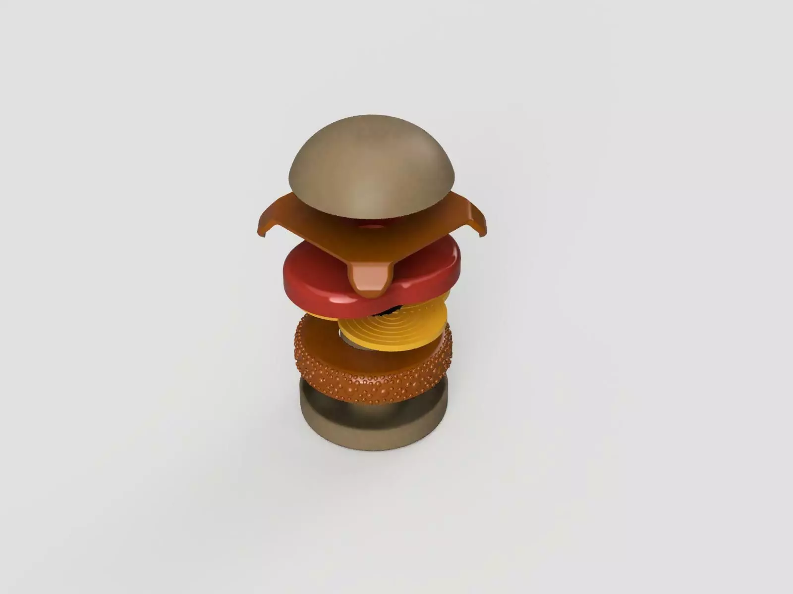 3D Hamburger 3D print model