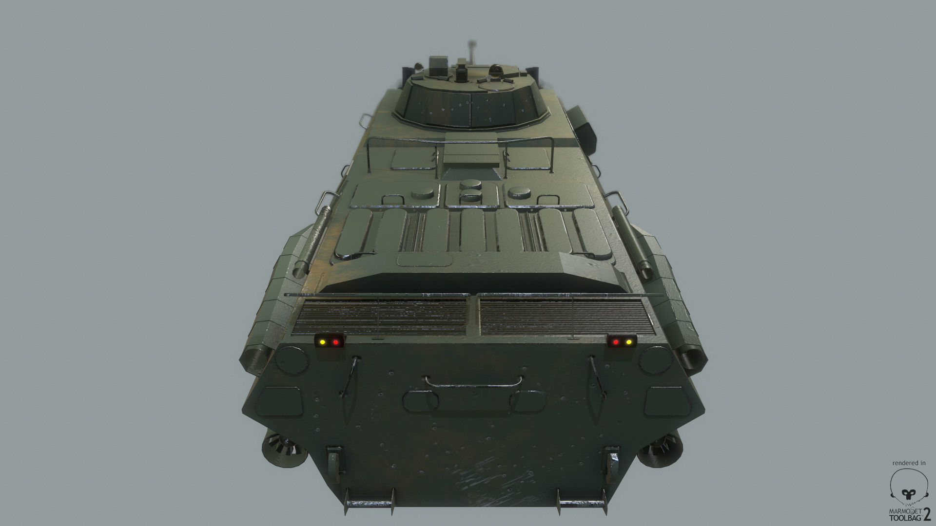 BTR-90 Russian APC Low-poly 3D model_8