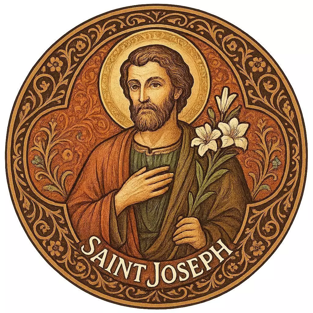 Pendant Saint Joseph Pendant Religious Saint Jude 3D print model