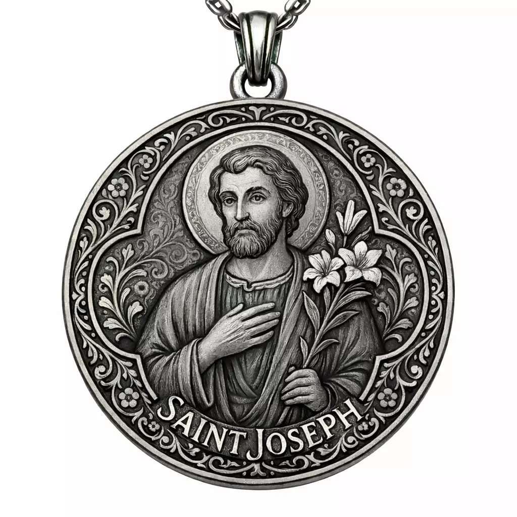 Pendant Saint Joseph Pendant Religious Saint Jude 3D print model