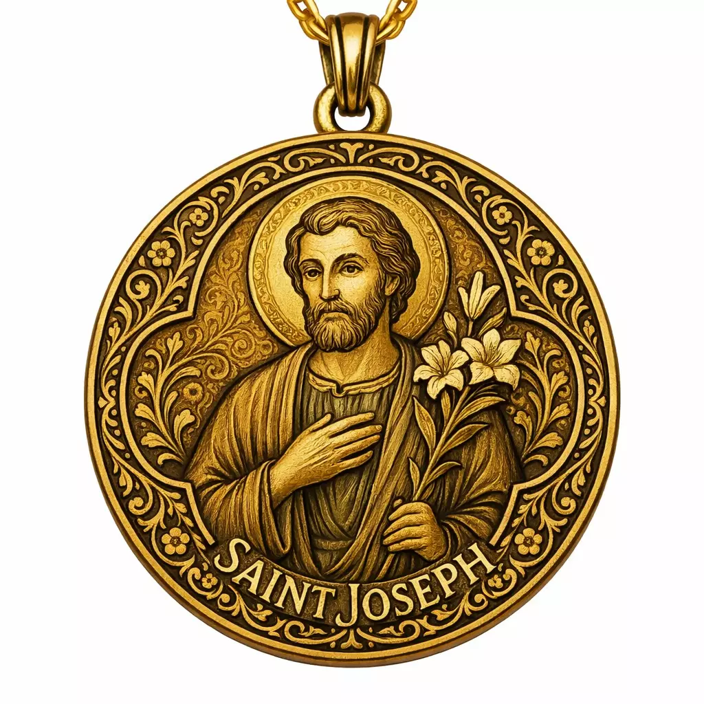 Pendant Saint Joseph Pendant Religious Saint Jude 3D print model
