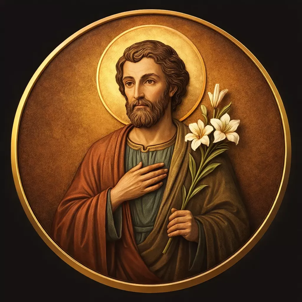 Pendant Saint Joseph Pendant Religious Saint Jude 3D print model