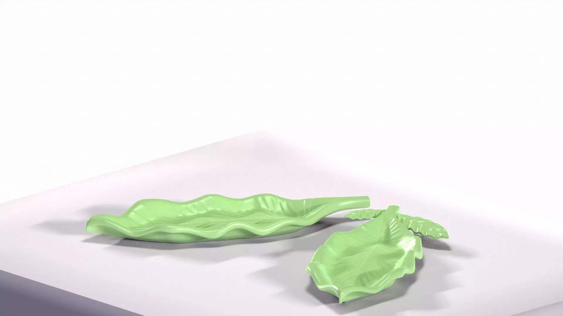 The Resting Leaf Jewelry and Sweet Tray Free 3D print model