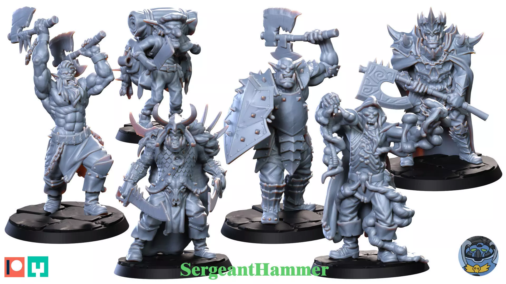 Orcs Warband 3D print model