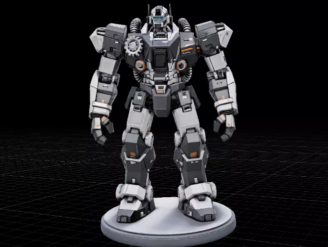 Sci-Fi Mech Robot 3D Printable Model 3D print model