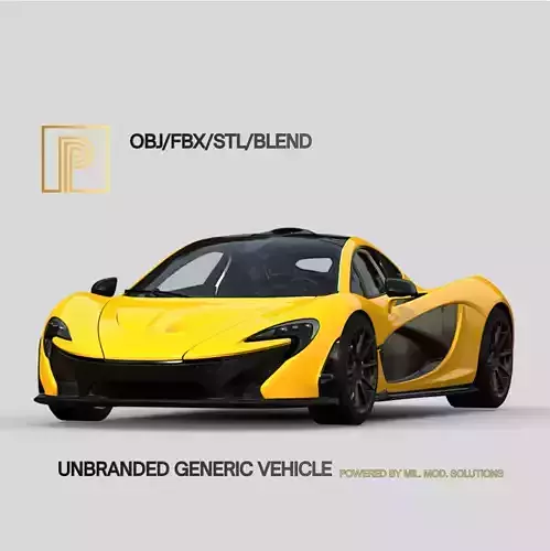 Unbranded High Poly British Sportscar Game Ready 