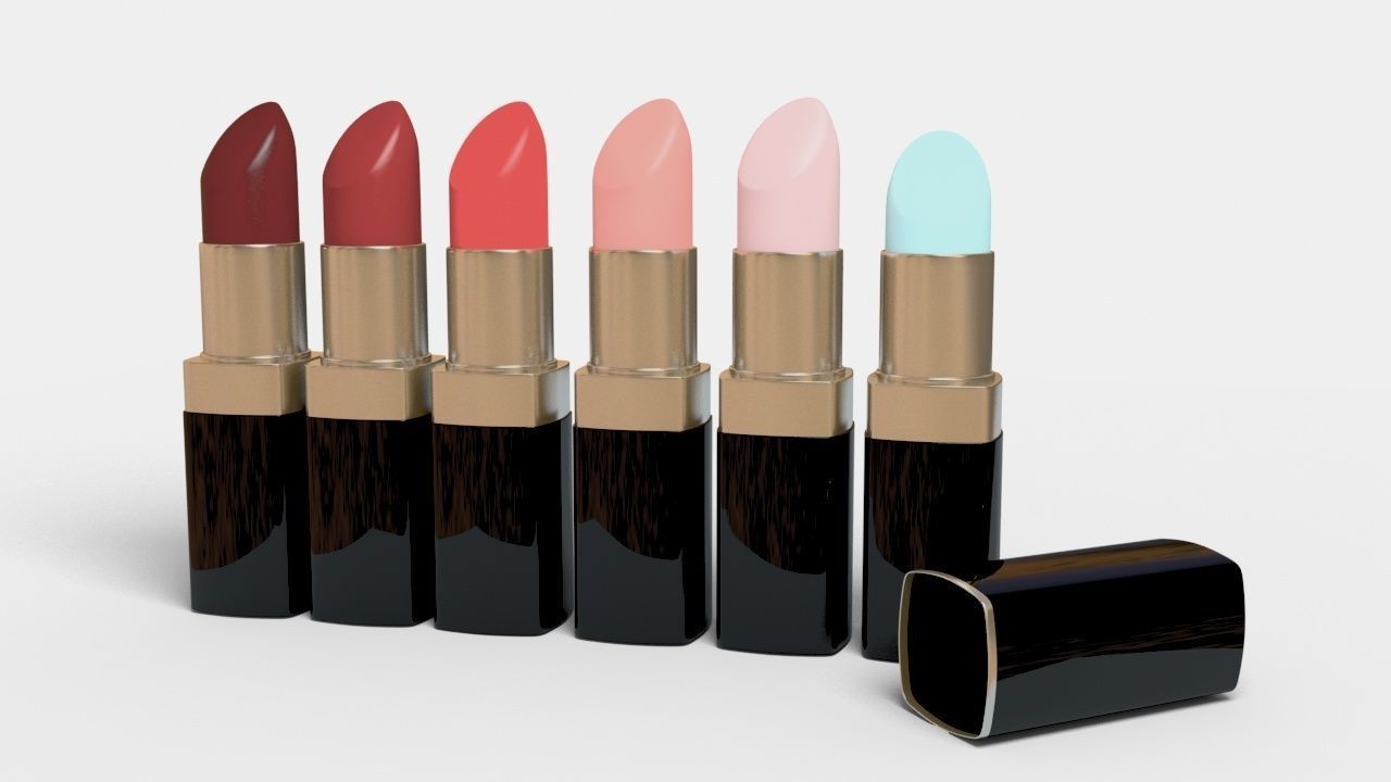 Square Lipstick  3D model_6