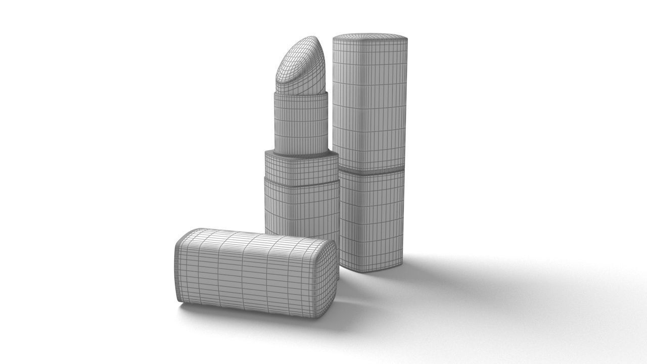Square Lipstick  3D model_1