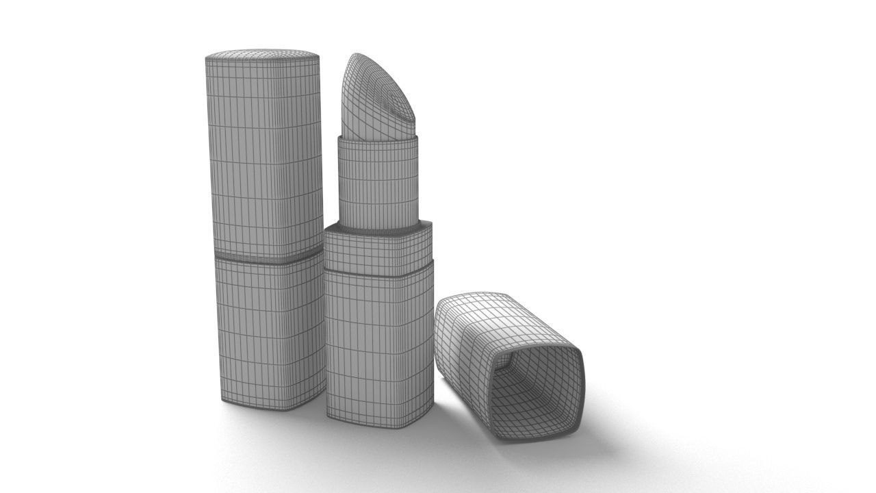 Square Lipstick  3D model_5