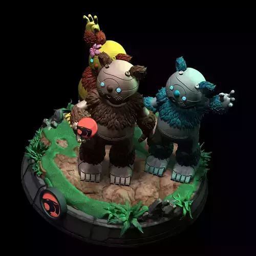  Thundercats Diorama Berbil STL files 3d printing collectibles