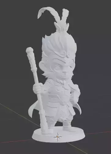 Monkey king Chibi Printable