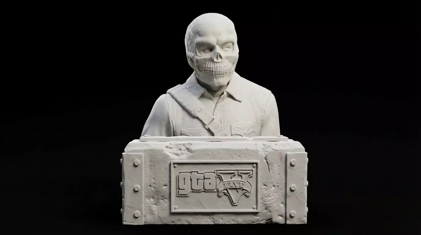 Skull Mask GTA V 3D print model