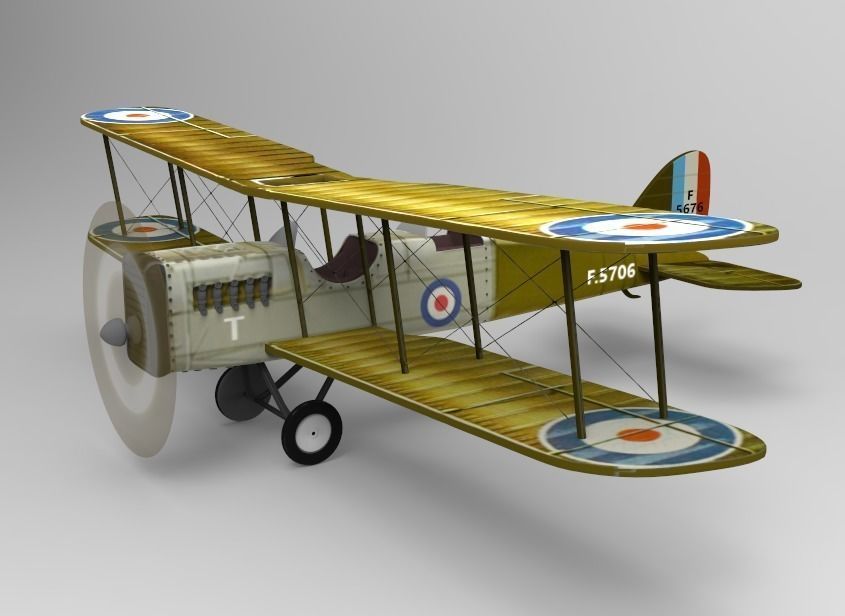 PLANE I WORLD WAR  3D model_1