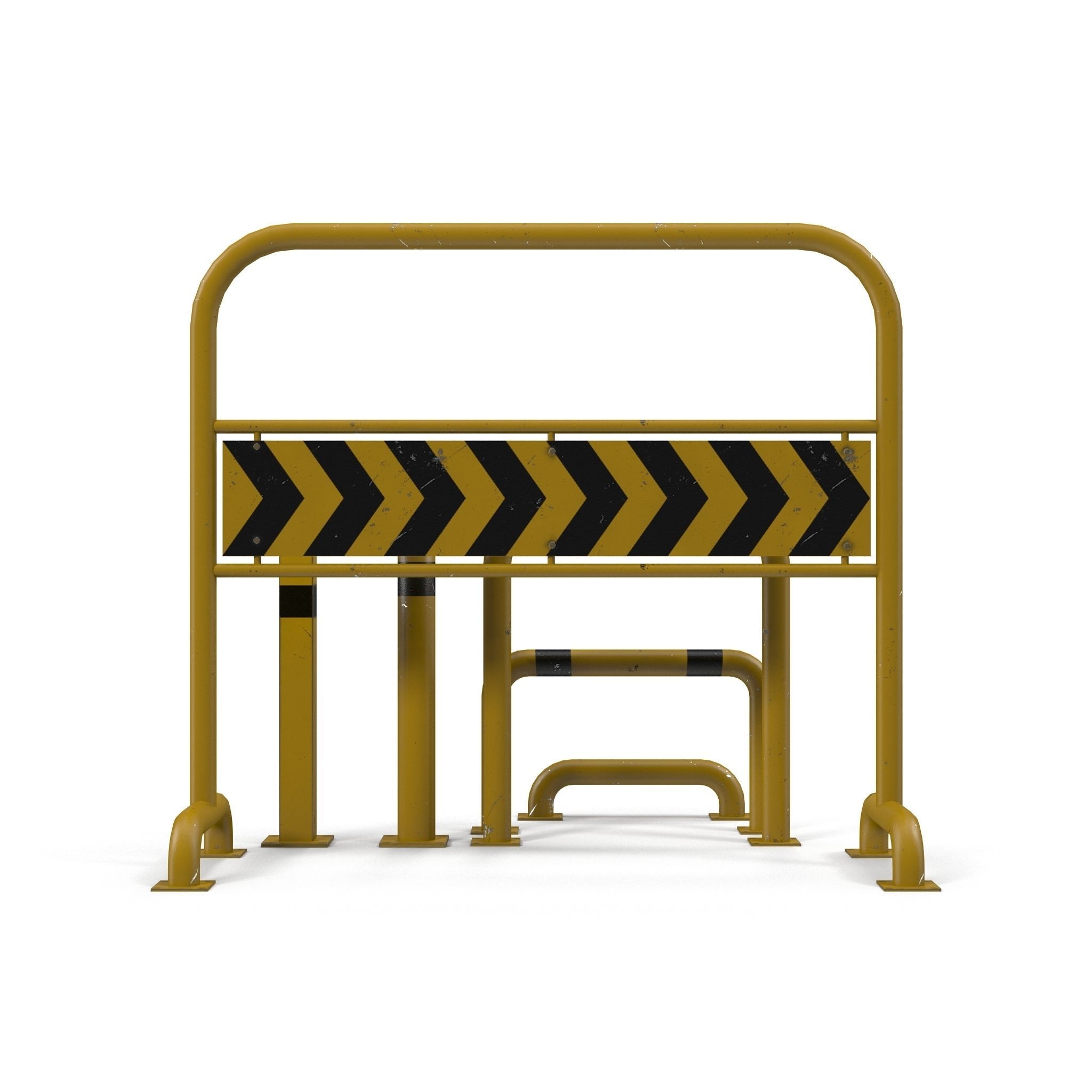 Road Barriers 3D model_7