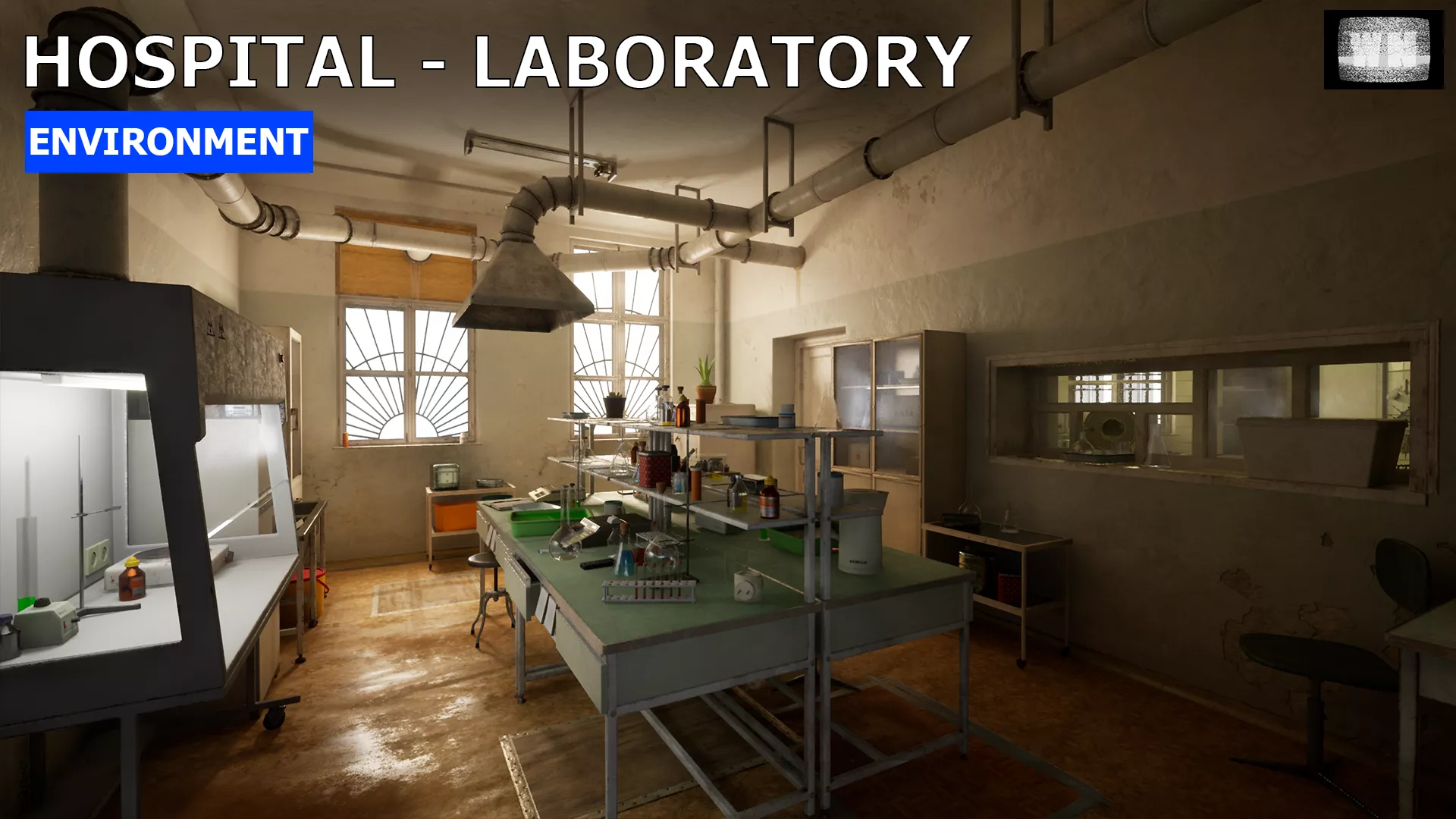 Post Soviet Hospital Laboratory UE5 Low-poly 3D model