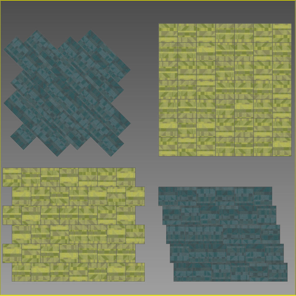 Wall to Wall Carpet Tile No 7 3D model_2