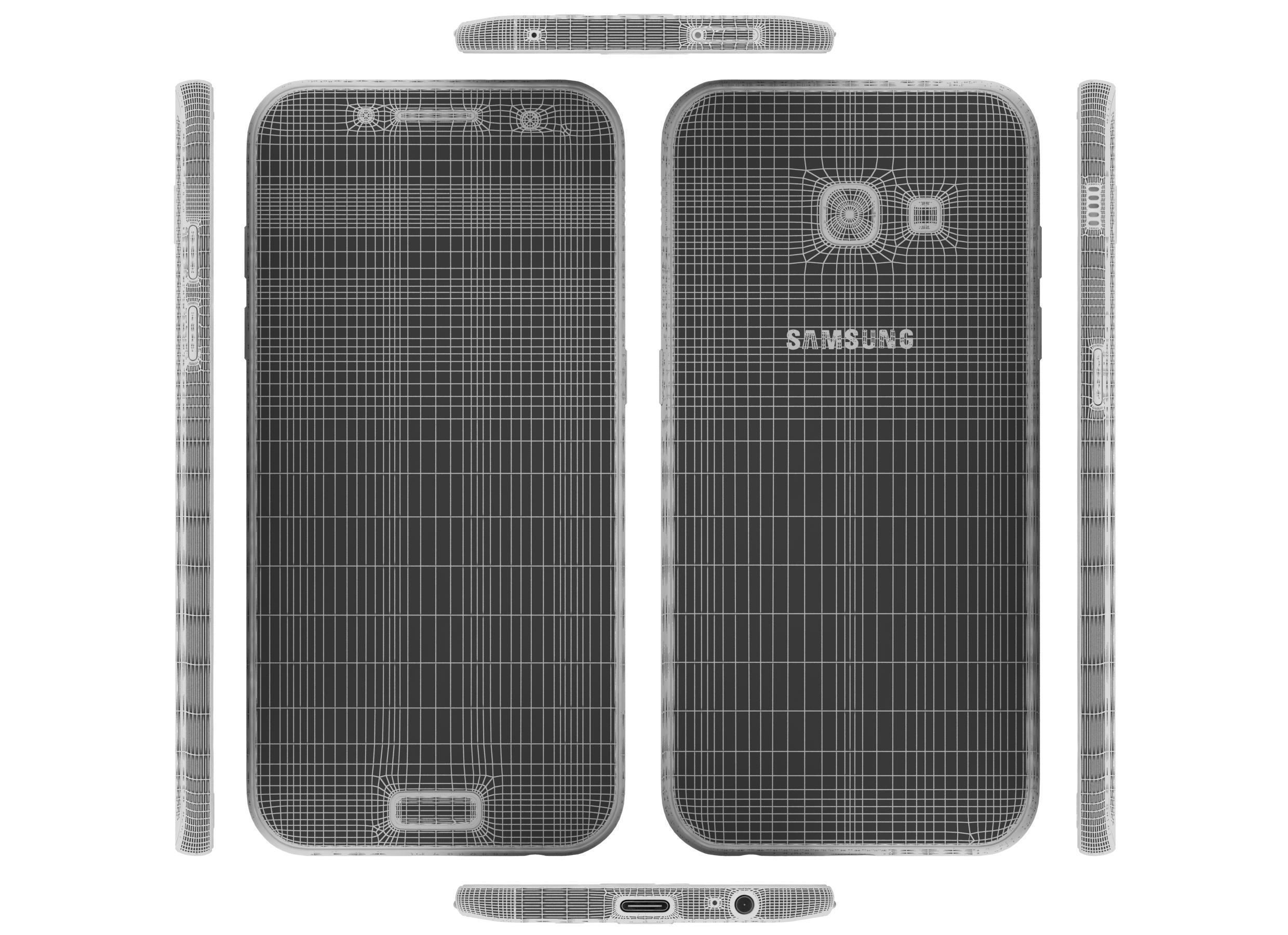 Samsung Galaxy A3 2017 Gold Sand 3D model_6