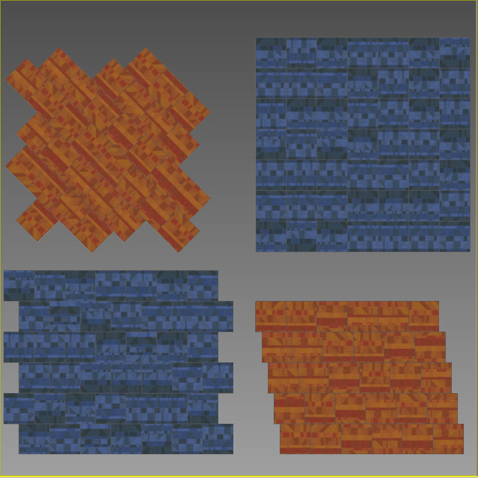 Wall to Wall Carpet Tile No 6 3D model_2