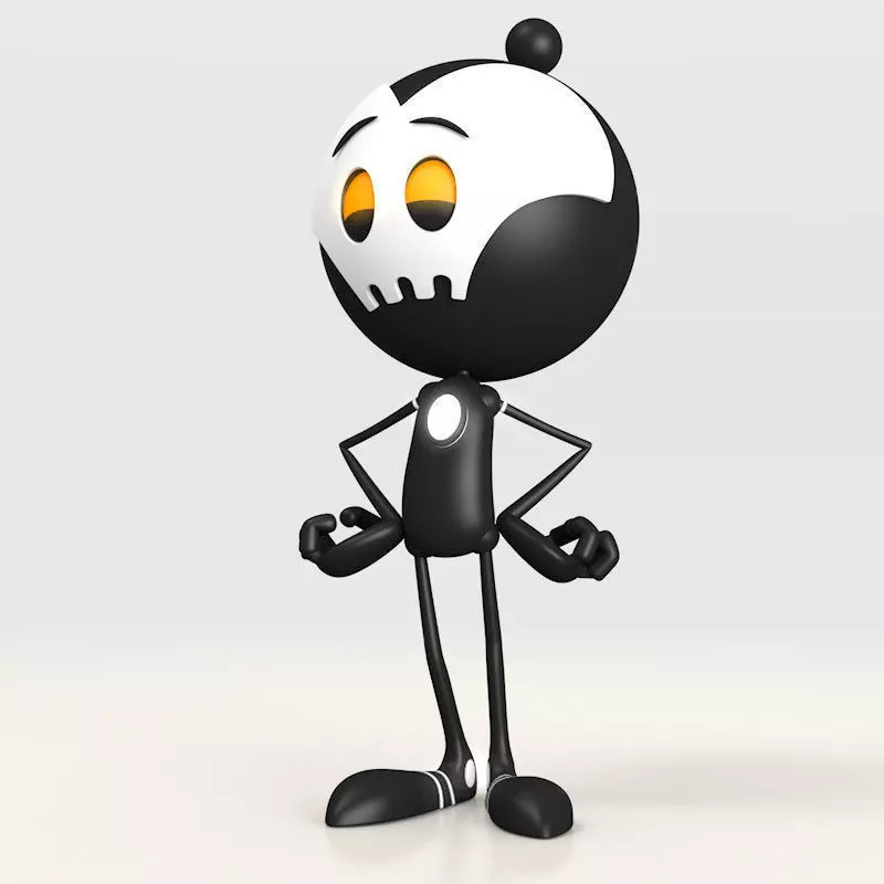 Morton cartoon bot 3D model