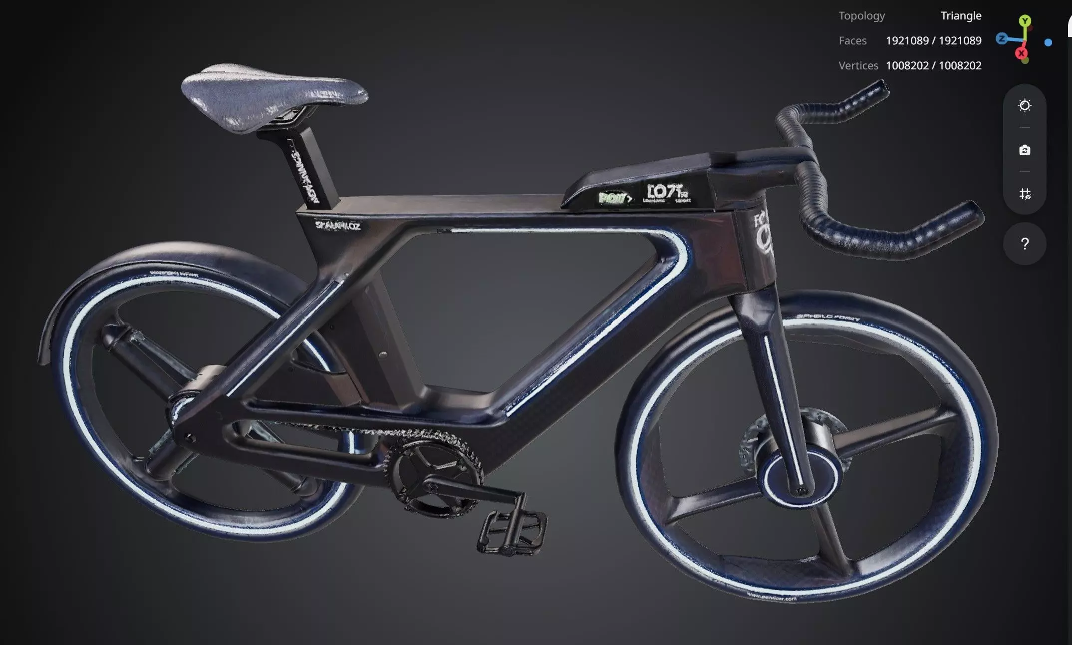 Futuristic Bicycle 3D model