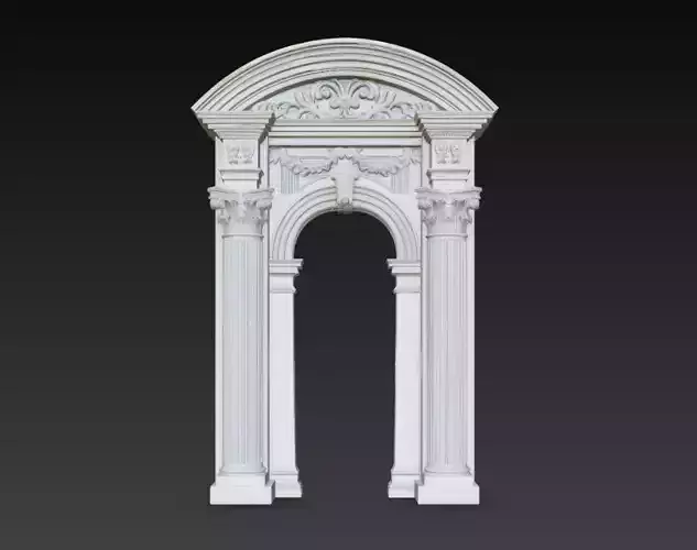 Classical Roman Monument Arch Decorative Architecture 3D Model