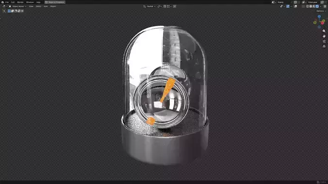 Warning Light PBR 4 Low-poly 3D model 4