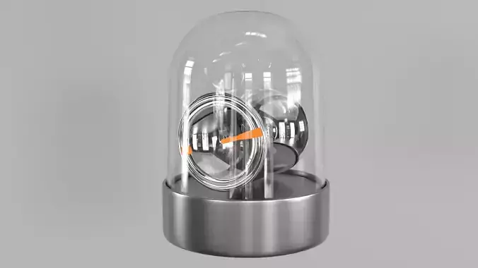 Warning Light PBR 4 Low-poly 3D model
