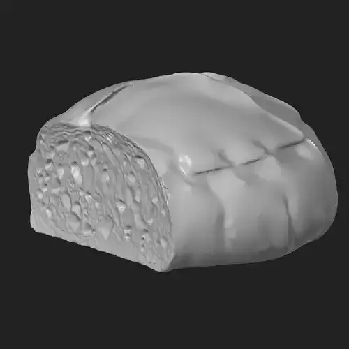 Artisan Bread Loaf 3D print model 5
