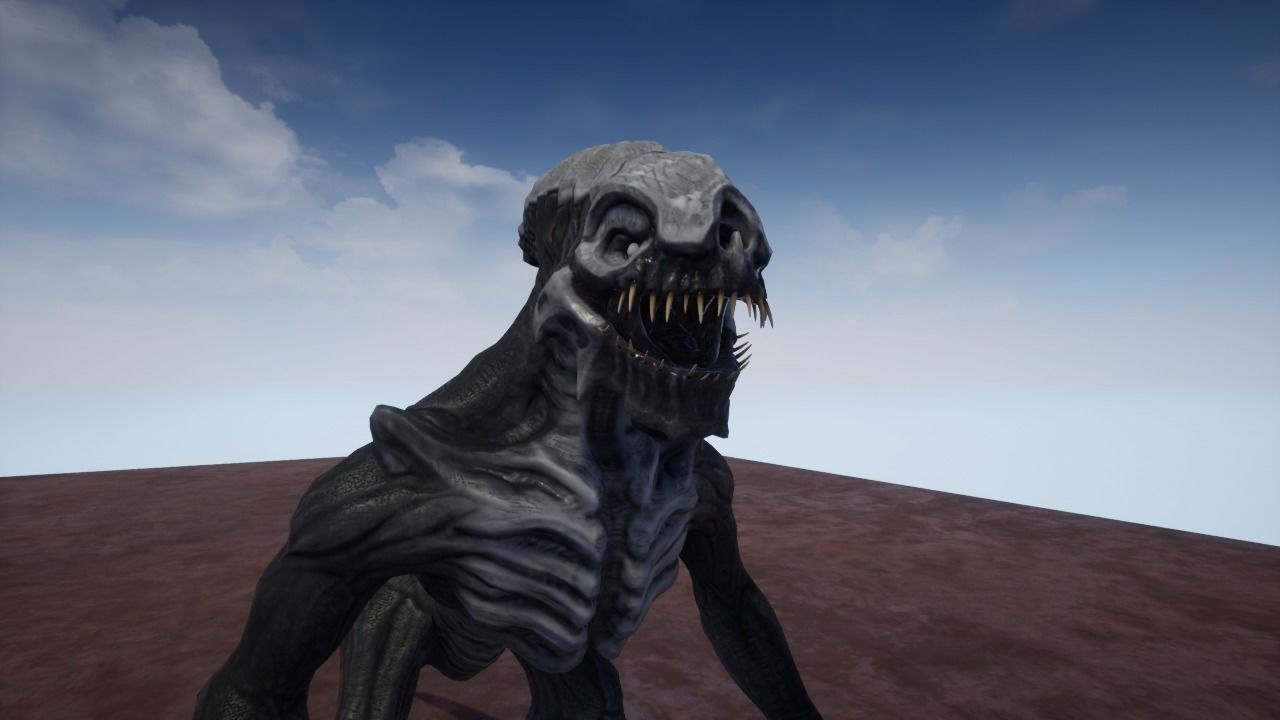 Alien 1 0 7 creature Low-poly 3D model_13