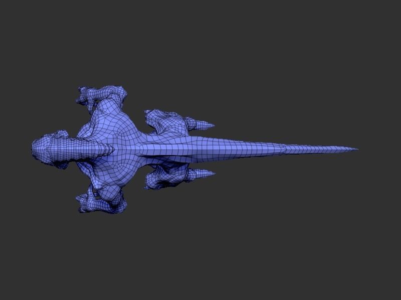 Alien 1 0 7 creature Low-poly 3D model_19