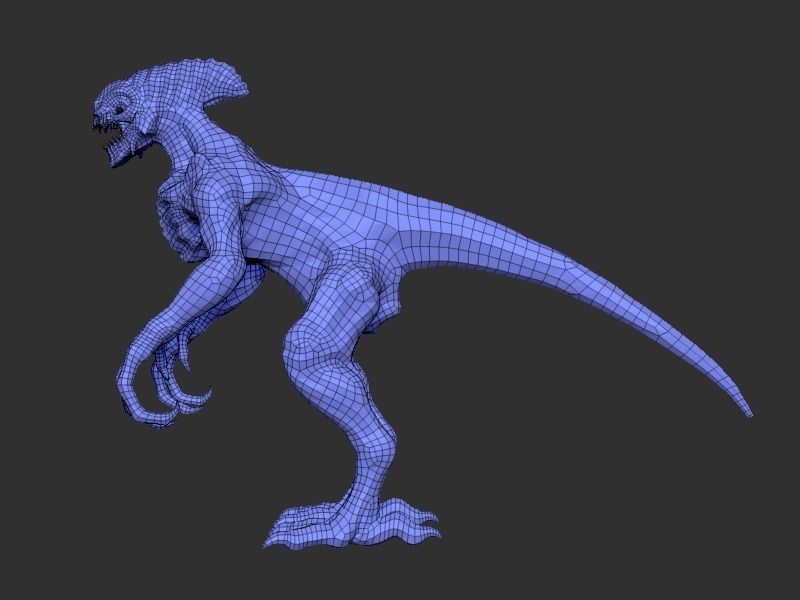 Alien 1 0 7 creature Low-poly 3D model_16