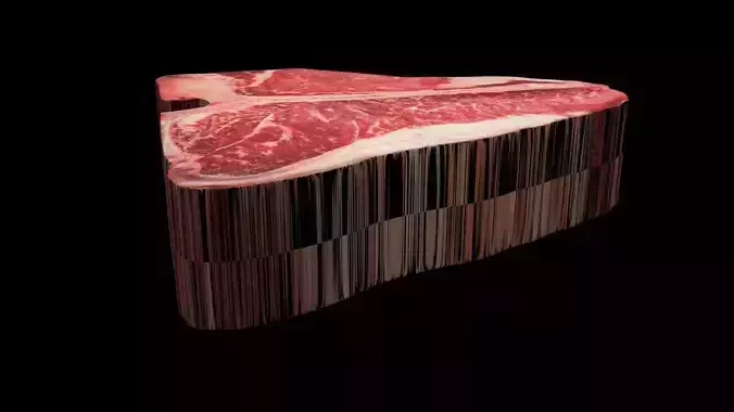 T Bone Beef Steak 3D model 7
