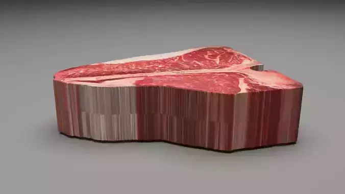 T Bone Beef Steak 3D model 4
