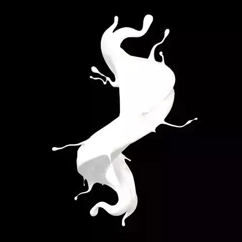 Abstract Splash of Liquid v1 002 Low-poly 3D model