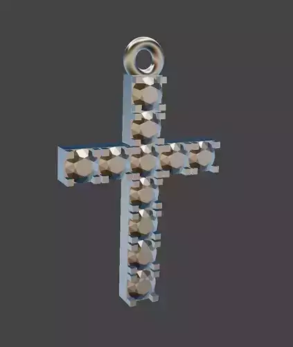 Cross with stones