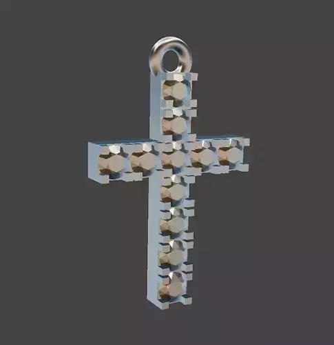 Cross with stones 03