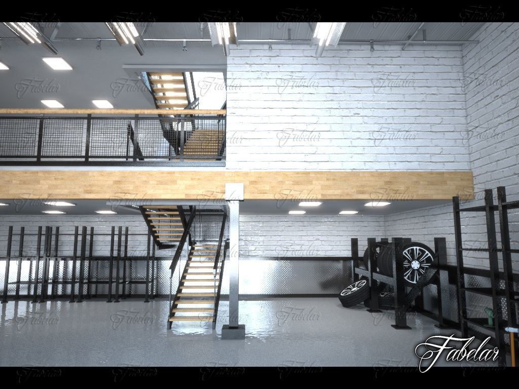 Garage 01 3D model_1