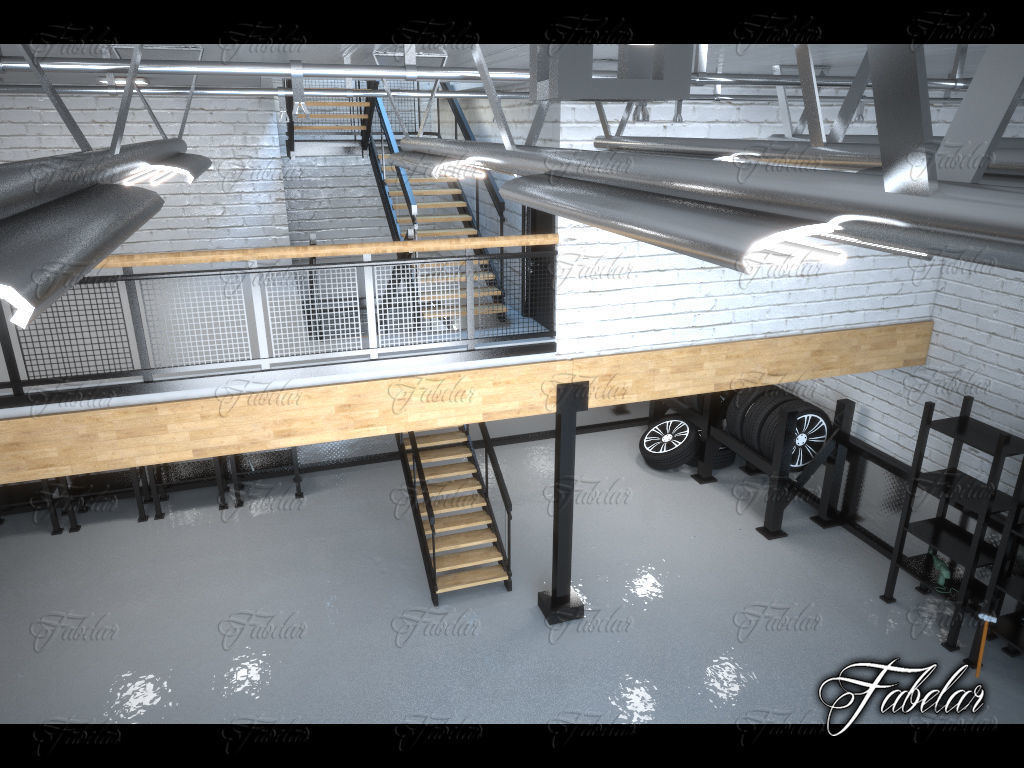 Garage 01 3D model_3