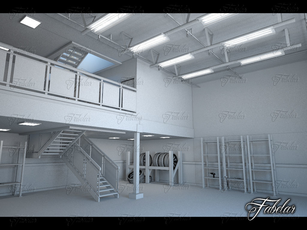 Garage 01 3D model_5