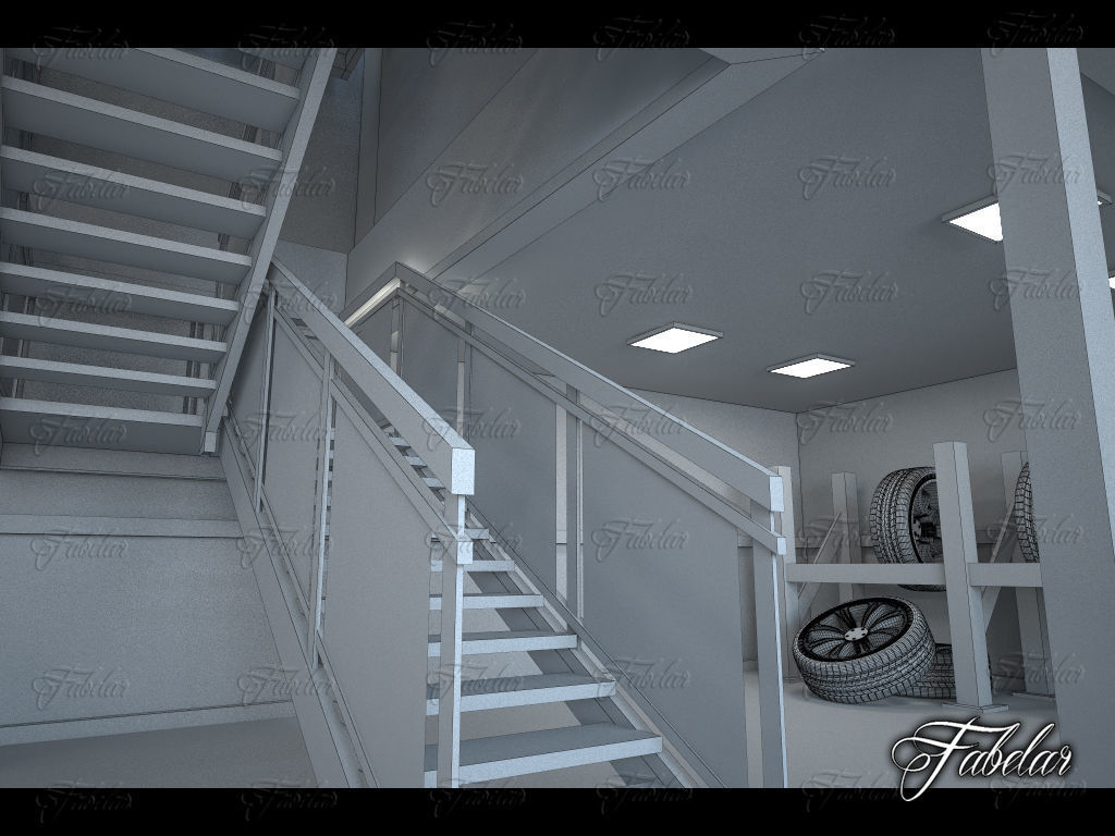 Garage 01 3D model_7