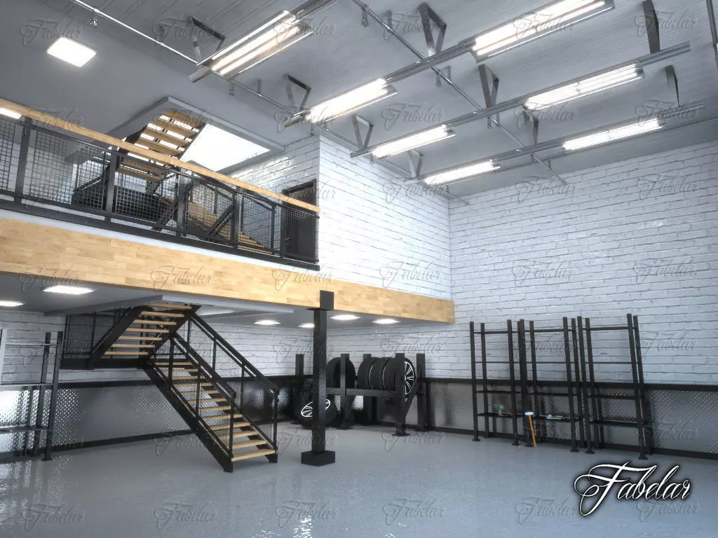 Garage 01 3D model_0